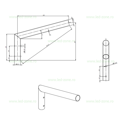 Consola Simpla 0.5m 3 consola simpla 0 5m