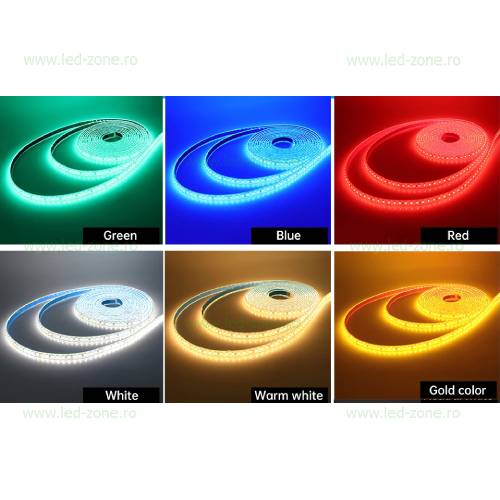 Banda LED 2835 120 SMD/ML Submersibila 24V 6 banda led 2835 120 smd ml exterior 24v descriere
