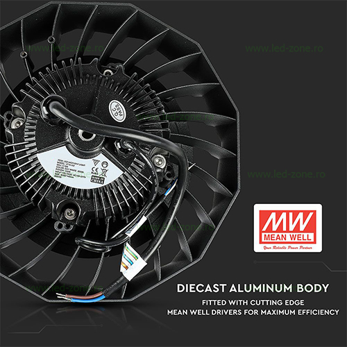 lampa led industriala 100w ufo premium 18000lm driver meanwell 4