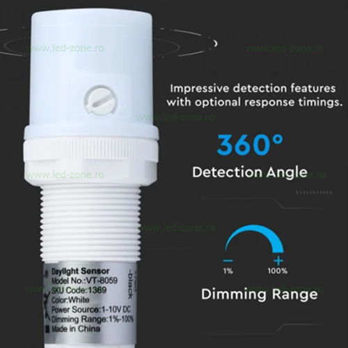 Senzor Crepuscular 360 Grade Lampi Industriale Dimabile 8 senzor detectie zi noapte 360 grade lampi industriale dimabile 2